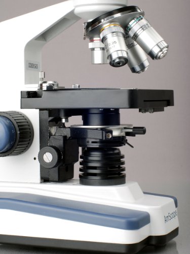 AmScope T120C Trinocular Compound Microscope, 40X-2500X Magnification - style: T120C