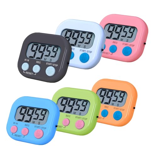 Digital Kitchen Timers, BESTWYA Electronic Timer (6,6 Colors)