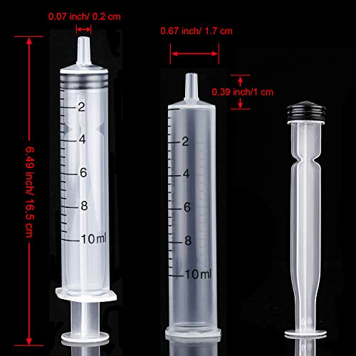 Frienda 20 Packs Syringes Without Needles, 10 ml - size: 10 ml