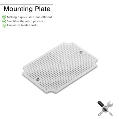 QILIPSU Outdoor Junction Box IP67 Waterproof Project Box ABS Plastic Weatherproof Electrical Enclosure Clear Cover (6.9"x4.9"x3.9" CC) - color: Clear Cover, size: 6.9"x4.9"x3.9"