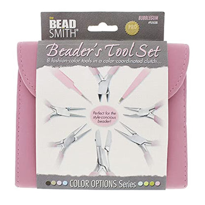 The Beadsmith Fashion Color Pliers, Jewelry Making Supply Set of 8 - color: Bubblegum