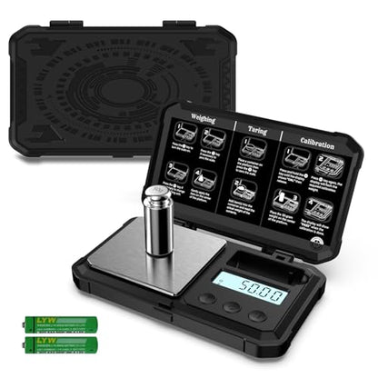 200g/0.01g Digital Gram Scales,High Accuracy with 50g Calibration Weight - color: Black