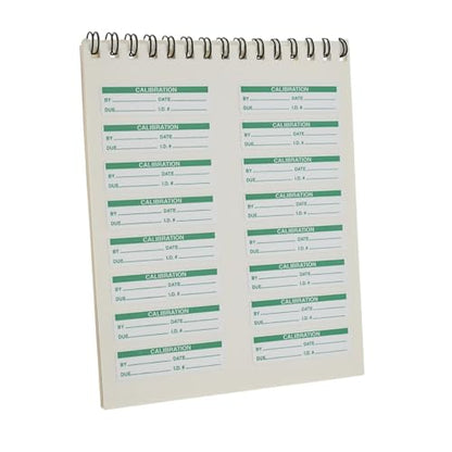 SPI 14-101-0 Removable Adhesive Calibration Labels: 2" x 1/2", Green on White (160 Count) - style: Calibration