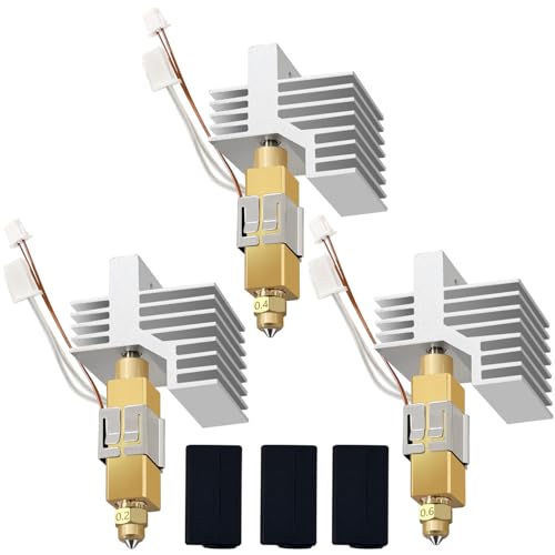 3PK CC2 Hotend 0.2/0.4/0.6MM Centauri Carbon 2 Ceramic Hot End - style: 3PK 0.2/0.4/0.6MM CC2 Hotend