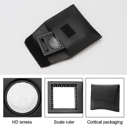 Rongon 10X 28MM Pocket Magnifier Small Folding Jewelers Loupe - size: 4