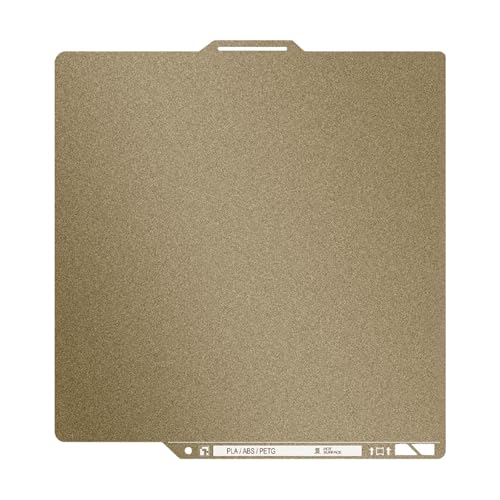 Thicker 0.77mm Textured PEI Build Plate with QR Code for Bambu Lab P2S X2D X1 X1C X1E P1P P1S A1 Hot Bed,257x257mm Double Sided Heated Bed Flexible Spring Steel Sheet for Bambus 3D Printer Platforms - color: Textured PEl (with QR code)