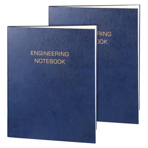 Motiskyy 2 Pack Engineering Notebook 8" x 10" Engineer Graph Paper Notebook