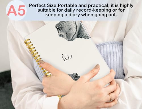 Funny Crocodile Notebook Journal, Crocodile Gifts - color: Crocodile, style: White