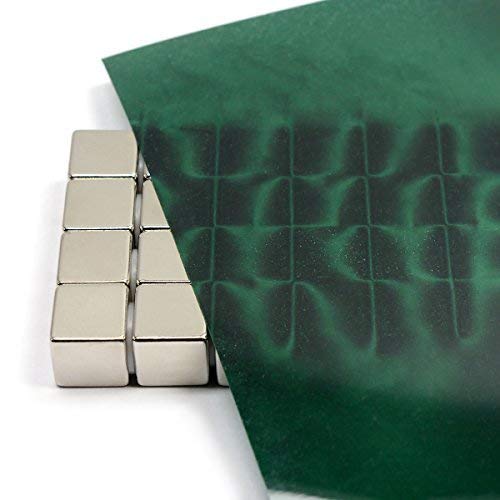 CMS MAGNETICS - 12x12 Green Magnetic Flux Viewing Film for Revealing Hidden Magnetic Field Patterns in Permanent Magnets for Science Projects, Research and STEM Education in Magnetism - size: 12 x 12", style: Green Film