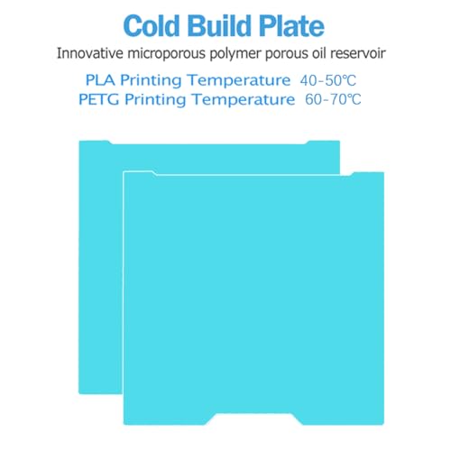 3D Printer Build Plate for Bambu-Lab H2D/H2S,350mm x 320mm, Effortless Print Removal, PLA PETG Compatible, Light Blue - size: H2D/H2S-350mm x 320mm