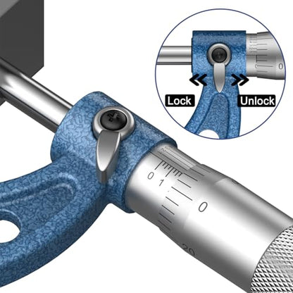 HDLNKAK Vernier Caliper 0.001"with Micrometer 0.001", Stainless Steel Ruler