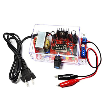 Alinan 2pcs LM317 DIY Kit Adjustable Regulated Voltage 110V to 1.25V-12.5V Step-Down Power Supply Module PCB Board Electronic Kits