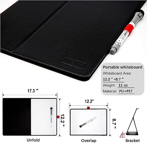 12"x9" Portable White Board with Foldable Stand, A4 Small Whiteboard, Ultra-Smooth Anti-Ghosting Surface, Easy Wipes Dry Erase Board for Office Home School, Includes Marker & Eraser (Pink) - color: 12"×9" - Pink