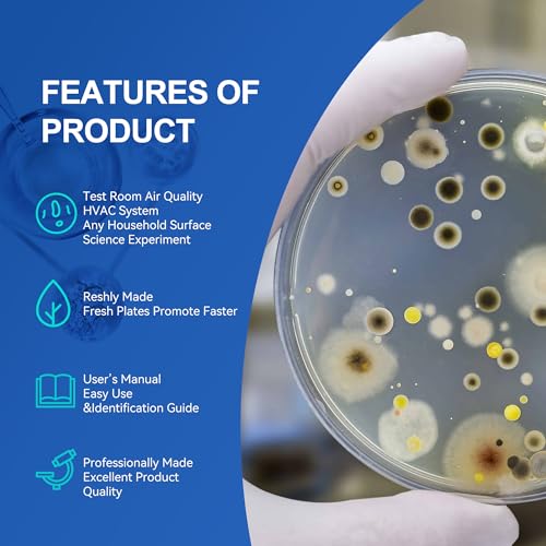 Nutrient Agar Petri Dishes Plates & Cotton Swabs Science Kit 10 PCS