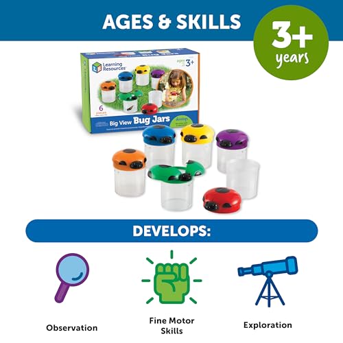 Learning Resources Primary Science Big View Bug Jars