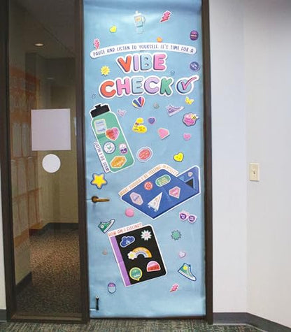 Carson Dellosa We Stick Together 51-Piece Vibe Check Bulletin Board Set - color: Vibe Check