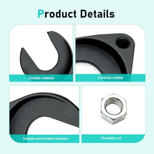 63mm Inner CV Axle Removal Tool with Nut, Carbon Steel Front Wheel Drive Axle Pulley Attachment, CV Joint Axle Removing Tool Fit for 5/8"-18 Thread Slide Hammers
