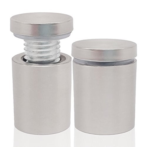 Lantee Stainless Steel Sign Standoffs, 3/4" x 1", 20 Pack - color: Silver, size: 3/4" x 1" / 19 x 25mm