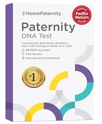 HomePaternity DNA Paternity Testing for Child and Father, FedEx Return, Over 99.99% Confidence, All Fees Included, Fast Results - size: FedEx Return