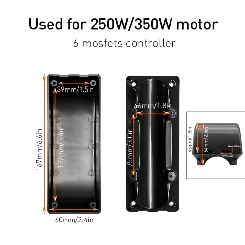 Ebike Plastic Controller Box, Controller Box for E-Bike Electric Bicycles Mountain Bikes Electric Motor Kit - color: A