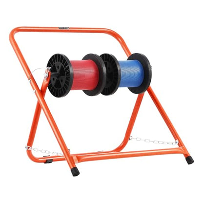 VEVOR Cable Caddy, Heavy Duty Steel Frame, Spool Holder for Electrical Wires, Portable Wire Dispenser for Up to 20 in Diameter Spools, 100 lbs Capacity for Cable Reels, Electrical Industrial Retail - style: Cable Caddy