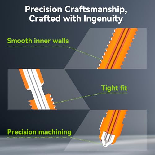 Creality K2 Pro Nozzle 0.4mm, Upgrade K2 Pro Unicorn Quick Swap Nozzle with Titanium Alloy Heat Break, Copper Alloy Hardened Steel, High Flow High Speed Printing for Creality K2 Pro Combo Hotend - style: K2 Pro-0.4mm