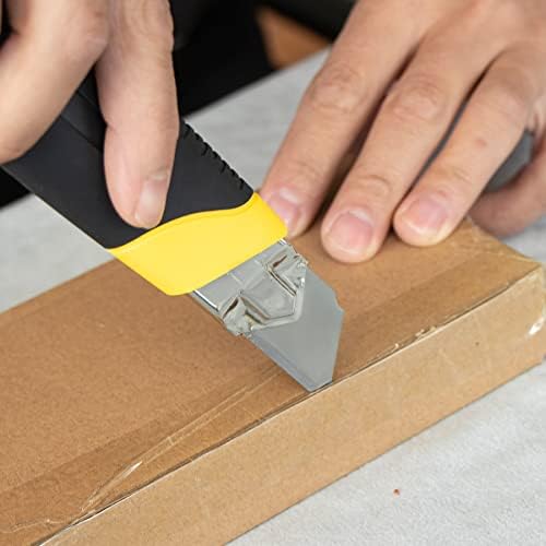 Box Cutter Retractable 25MM Long Utility Knife With 10pcs Blades Refills - color: 1 Knife + 10 Blades