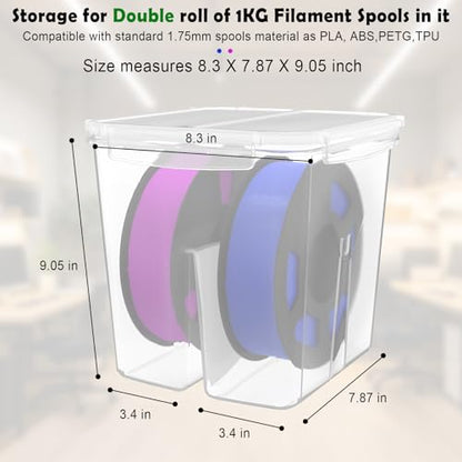 Filament Storage Box - Airtight Filament Storage Container 6.0L 3 Pack - size: 3p-big
