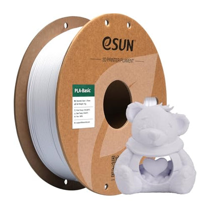 eSUN PLA Basic Filament 1.75mm, 1KG Spool (2.2 LBS),Cold White - color: 1.cold White, size: 1KG