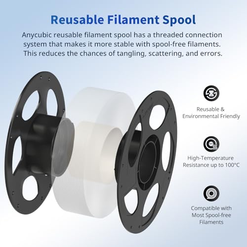 ANYCUBIC PLA 3D Printer Filament 1.75mm, Black, 1KG - color: 1kg Pla Black