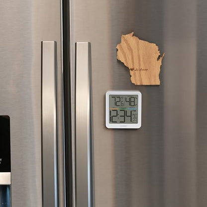 La Crosse Technology 302-1408-TBP Indoor Comfort Meter with Time & Date
