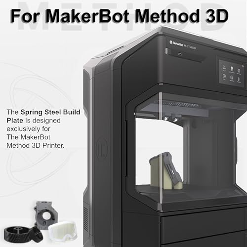 Makerbot Method Spring Steel Build Plate with Grip Surface (Black) - style: Build Plate Kit (Method)