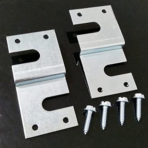MK01 Splendide RV Washer Dryer or Combo Mounting Brackets Kit for Westland LG Clothes Washing Machine，Prevent Applications Shifting, Included 2 Brackets 4 Screws and Instruction