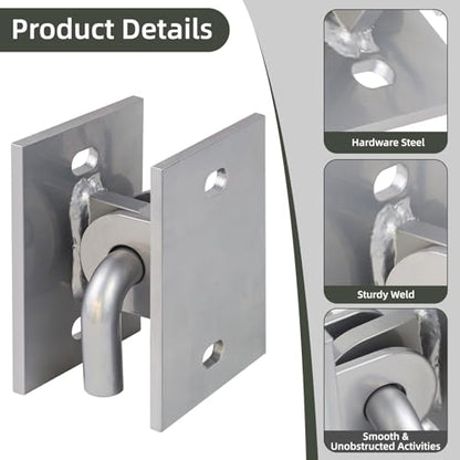 Floating Dock Hinges Hardware,Stationary Dock Connector Hinge Kit - color: Painted