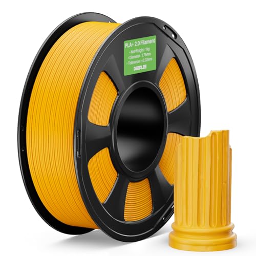 PLA+ 2.0 Filament 1.75mm 3D Printer PLA+, Sunflower Yellow 1KG - color: 1kg*sunflower Yellow