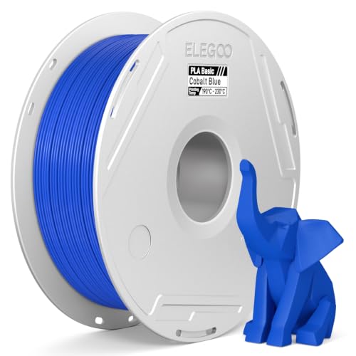 ELEGOO PLA Basic 3D Printer Filament 1.75mm Cobalt Blue 1KG - color: Pla Cobalt Blue