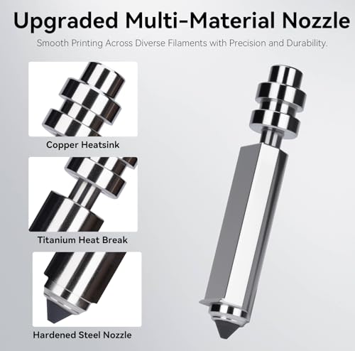 for Anycubic Kobra X/Kobra 4 Hardened Steel Nozzle-0.4/0.4/0.6/0.8mm - color: 4PCS 0.4/0.4/0.6/0.8mm