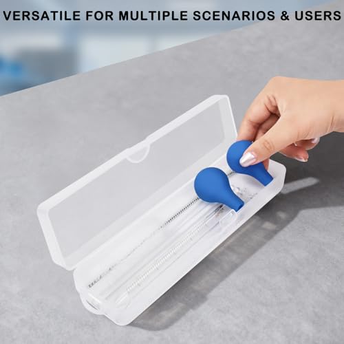 Artcome 5PC Glass Dropper Set - Pipettes Graduated Lab Dropper - 2x10ml Graduated Droppers, 2x Glass Stir Rods with Washing Brush -Ideal for Essential Oils, Lab Use, Liquid Transfer - size: 5 pcs