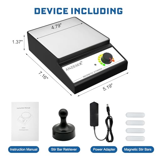 Magnetic Stirrer Set Corrosion-Resistant Magnetic Stir Plate (Non-Heating) - style: Square Stirrer Set