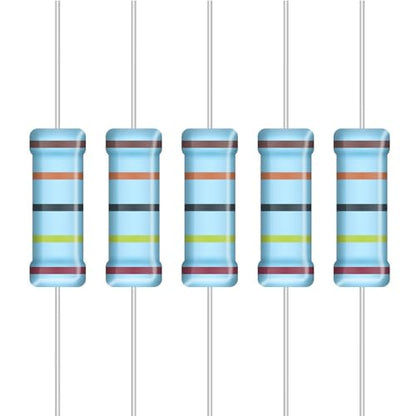 5W Metal Film Resistor Kit from 1 Ohm to 1M Ohm 25 Values 5 Watt 1% Resistors Assortment - style: 5W