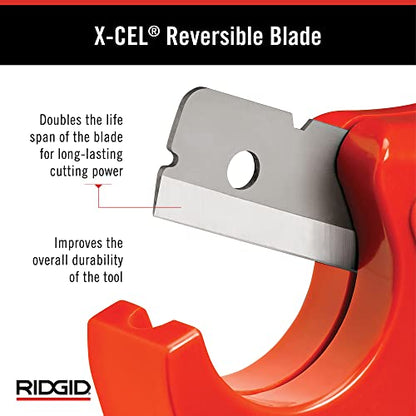 RIDGID 23488 Model PC-1250 Single Stroke Plastic Pipe and Tubing Cutter, 1/8-inch to 1-5/8-inch Pipe Cutter (Pack of 6) - size: Small (Pack of 6)