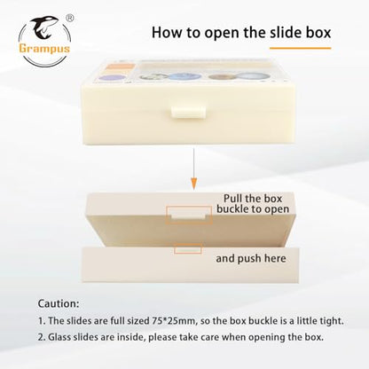 30 Prepared Microscope Slides with Specimens for Kids Students - Plants, for Biological Science Lab, Children's Science Education, Homeschooling Use - style: 30PCS Plants