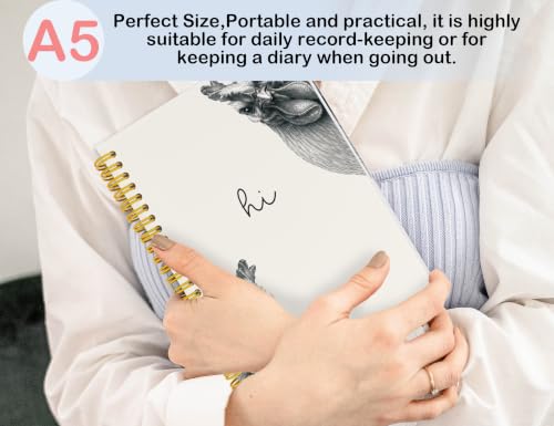 Funny Chicken Notebook Journal,Chicken Themed Gifts Women - color: Chicken, style: White