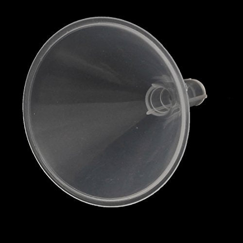 12Pcs Plastic Filter Funnel 60mm Dia Clear Funnels with Spout for Science Lab Water Bottle Filling Liquid Transfer