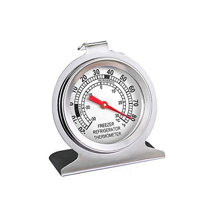 Stainless Steel Refrigerator Freezer Thermometer Large Dial Thermometer (12 Pack) - size: 12 pack