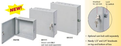 Arlington EBL1-1 Cam Lock for Equipment Enclosure Boxes EB0708, EB1111, EB1212, 1-Pack - style: Optional Cam Lock