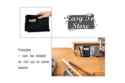 Foepoge 27.9”x20” Extra Large Silicone Sheet for Crafts Resin, Nonstick - color: Black, size: 27.9" x 20"