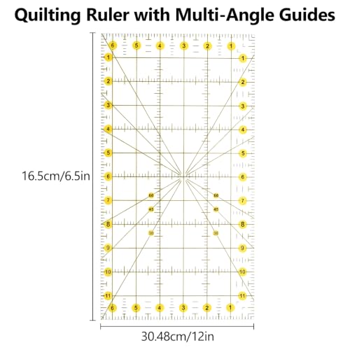 12x18in Self Healing Cutting Mat Kit with Ruler & Knife, for Sewing DIY