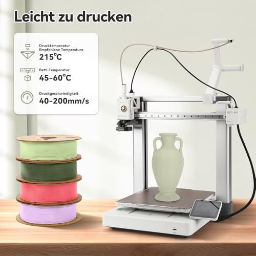 3DHoJor Matte PLA 3D Printing Filament Light Khaki,1KG - color: Light Khaki