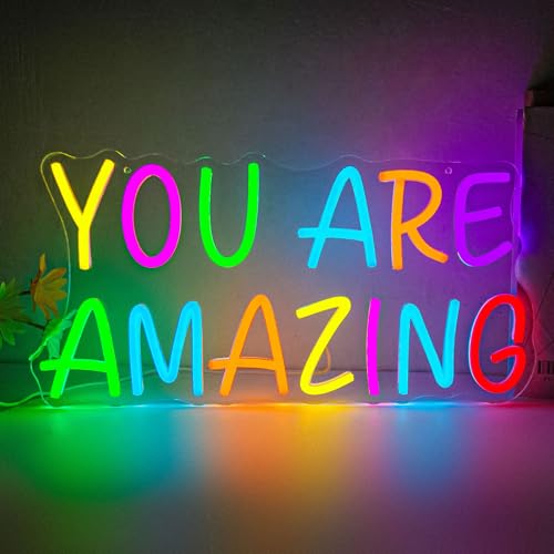 You Are Amazing LED Neon Light Sign for Classroom Room Wall Decor - color: You Are Amazing Neon Sign